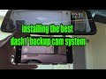 How to install Auto-Vox Dash cam & Wiring a Backup Camera Rear view DVR Mirror