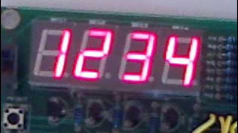 multiplexed seven segment display demo