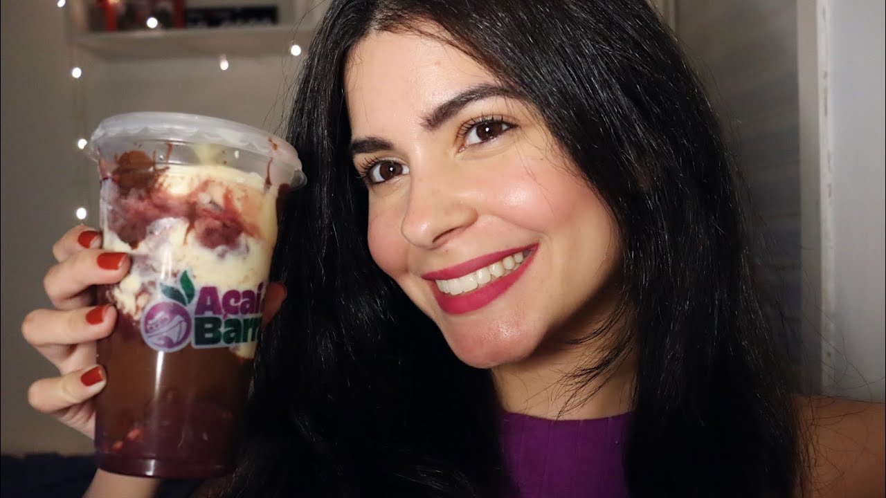 ASMR COMENDO AÇAÍ