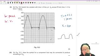 Details FM21 P42 Q10 Half-Wave Rectification & Smoothing | Feb/March 2021 | Cambridge A Level 9702 Physics Guide