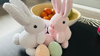 easter bunny 🐰 easy to crochet 🧶 and cute 🥰
