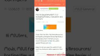 Miui 8 7.1.5 global beta Rom