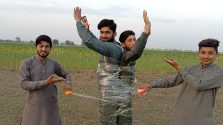 Taping 2 People Together Challange Cousin Experiment