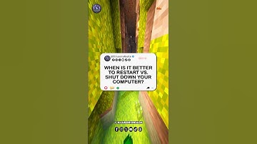 Restart vs Shut Down: What’s Better for Your Computer? 💻🔋