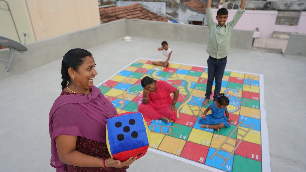 Snake and Ladder Game | இவ்ளோ ஜாலியா விளையாடி ரொம்ப நாள் ஆச்சு ...  !!!  Mrs.Abi 2.0