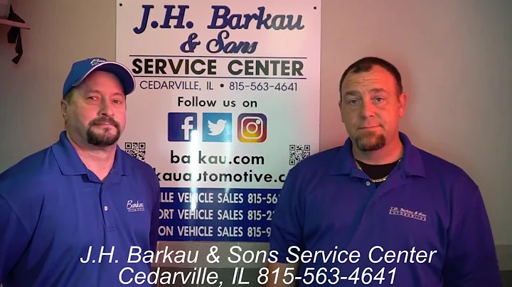 Jamie Pfeiffer & Dale Hicks J.H. Barkau & Sons Service Center in Cedarville