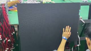 Процесс сборки светодиодного экрана на нашем заводе.LED screen assembly process in our factory.LED屏