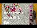 ChickFil A box made into a junk journal!