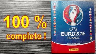 Panini Album "UEFA Euro 2016 France" - 100 % COMPLETE / FULL / LLENO / COMPLETO