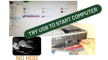Start Computer without Harddisk using USB drive. #windowsUSB