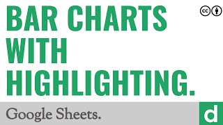 Bar charts with highlighting — Google Sheets