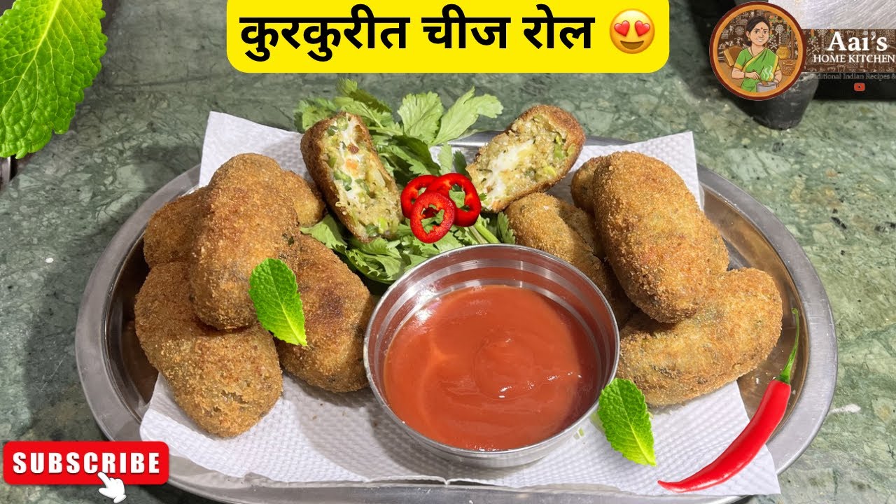 कुरकुरीत चीज रोल | क्रिस्पी चीज रोल | Crispy Cheese Roll | Kids’ Favorite Snack! | फेवरेट नाश्ता!