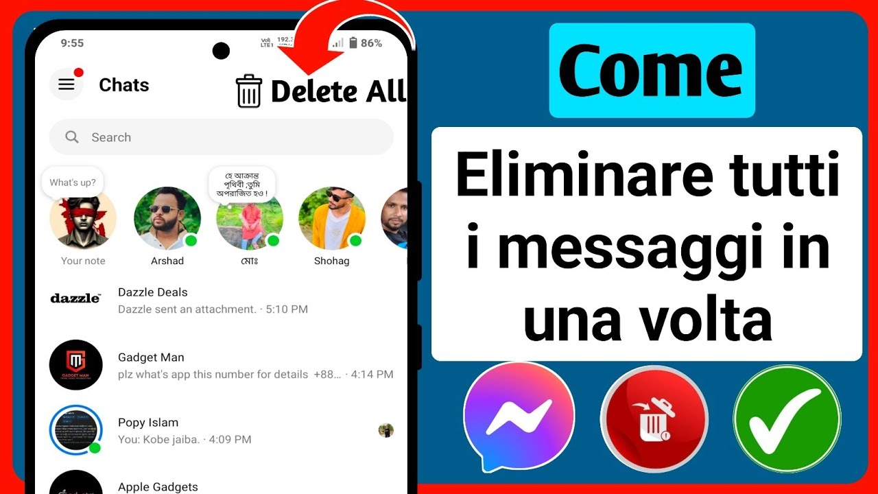 Come eliminare tutti i tuoi messaggi da Messenger in una volta (2024