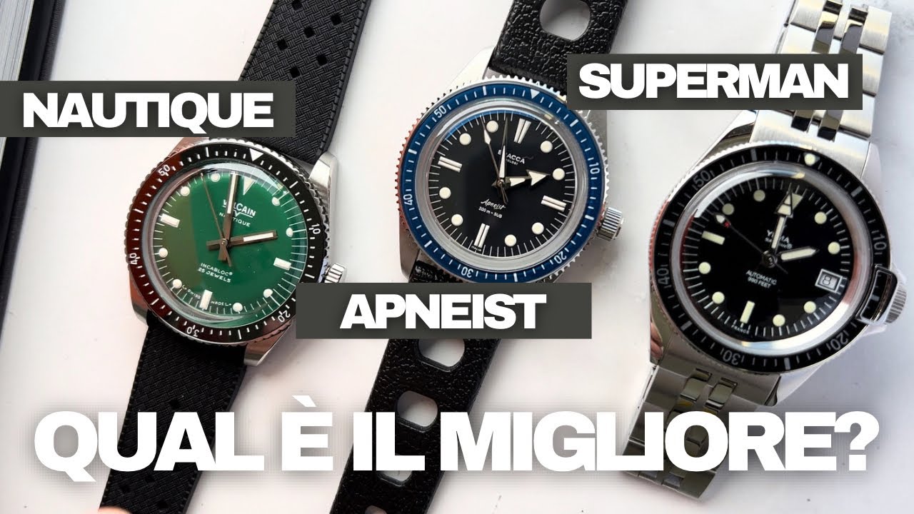 Qual è il miglior skin diver? Confronto tra Bracca Orologi Apneist ...