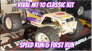 Team Associated Rival MT 10 Classic Kit Speed Run and First Run