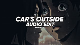 car's outside - james arthur // (edit audio)