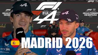 FRANCO COLAPINTO🇦🇷 PIERRE GASLY🇫🇷 ALPINE F1 en GP MADRID ESPAÑA 2026