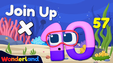 Wonderland: Big Numbers Joining Up Fun | Addition | Learn to count