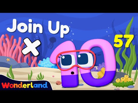 Wonderland: Big Numbers Joining Up Fun | Addition | Learn to count