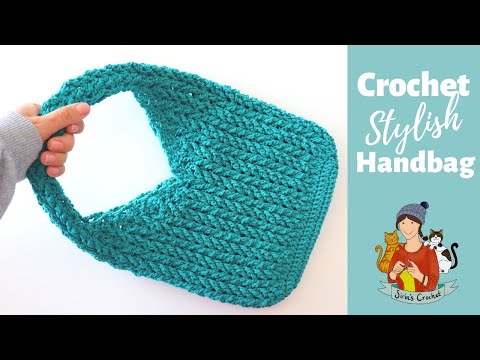 Crochet Easy Stylish Tote Bag / Handbag