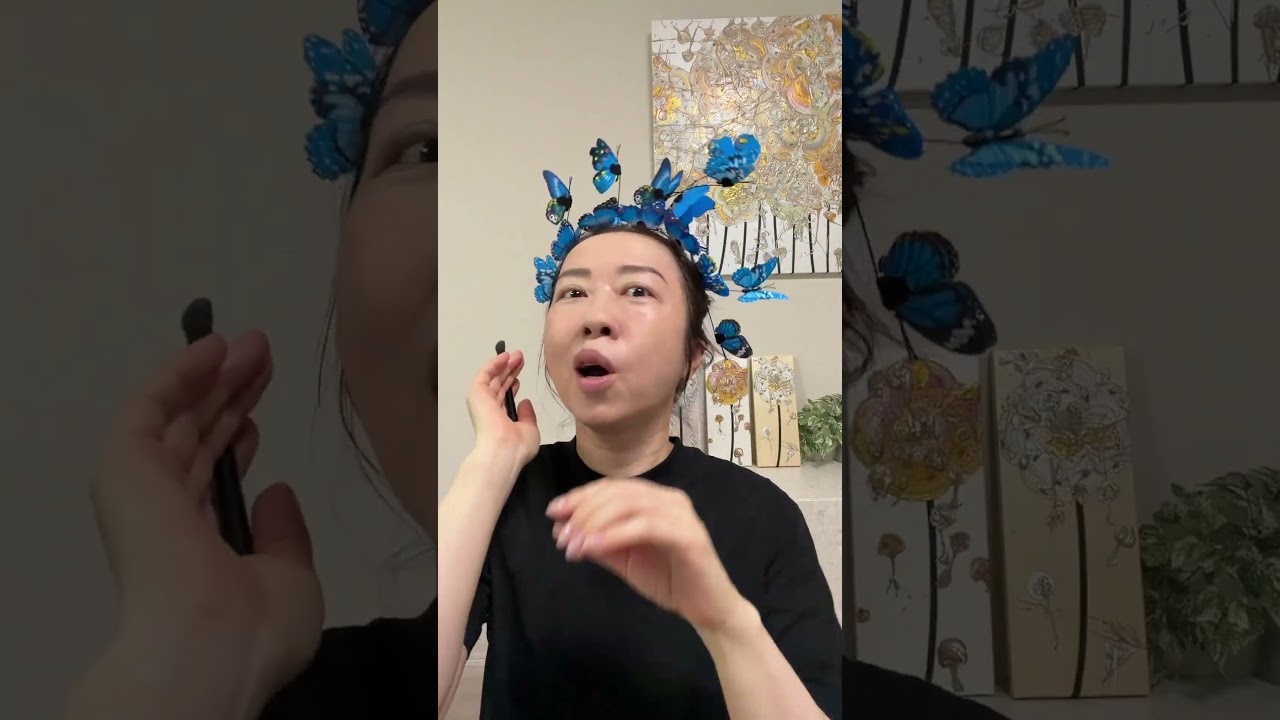 流行りの技を使ってメイクしてみた！This trend but with makeup！