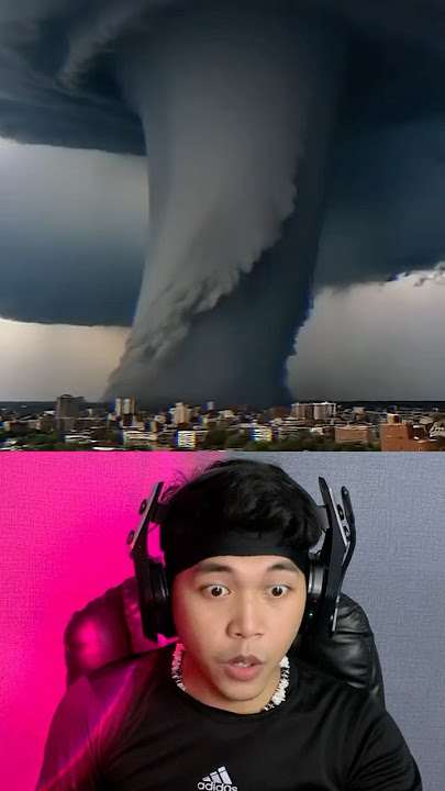 Penampakan TORNADO Api Terbesar Dan Ada Petirnya 😱 #shorts