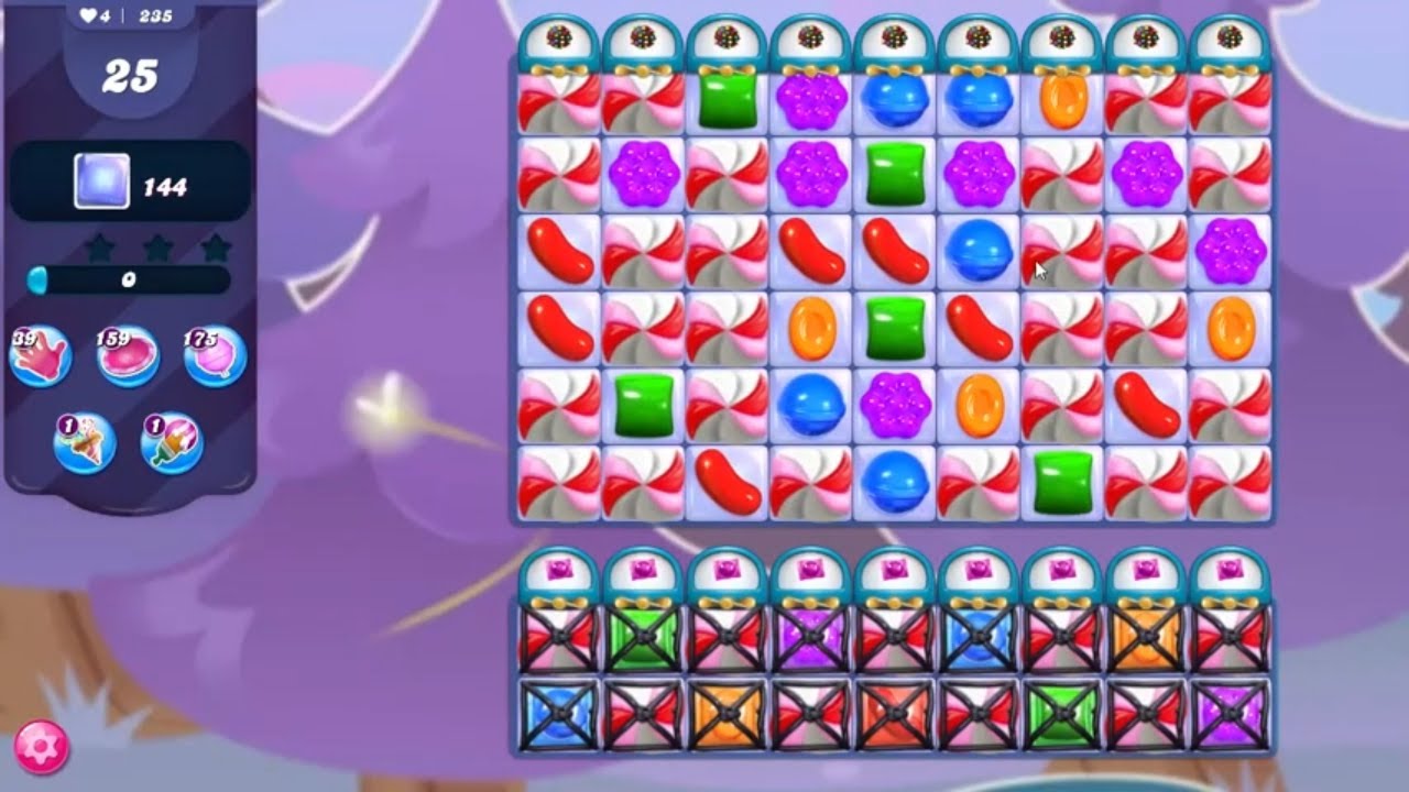Candy Crush Saga LEVEL 235 NO BOOSTERS - YouTube