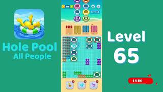 Hole Pool All People Level 65 Walkthrough 🎯 | Color Match Puzzle Gameplay | Mini Boss