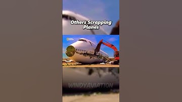 Others Scrapping Planes VS This Guy #747 #aviation #plane #avgeek