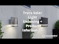 Truro solar wall light  truro solar wall light anthracite edition
