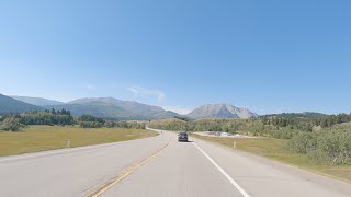 Pincher Creek Alberta Canada to Crowsnest Pass Area. Smooth Driving Highway Tour.