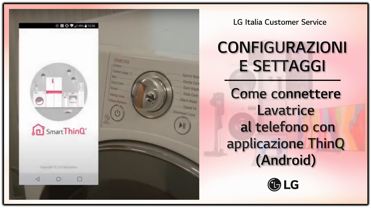 LG Washing Machine] How to connect Wi Fi Washing Machine to LG Android  ThinQ Application - YouTube