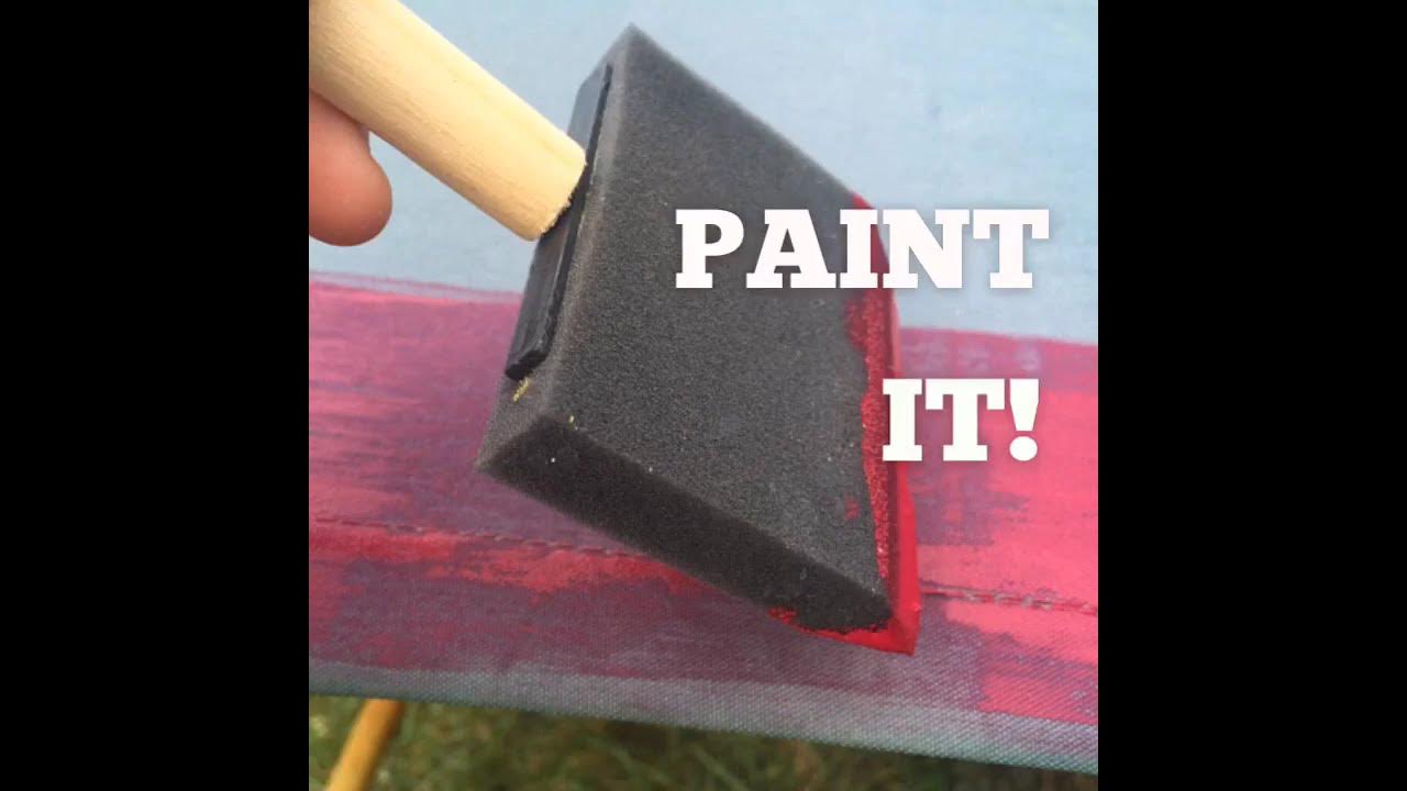 Painted Umbrella DIY Easy Refresh for an Old, Faded Outdoor Umbrella