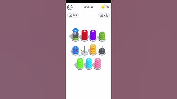 Color Hoop Stack Puzzle Level 41 Walkthrough Solution iOS/Android