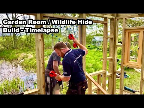 Building A Bespoke Garden Room / Wildlife Hide In Scotland - Timelapse - 4K