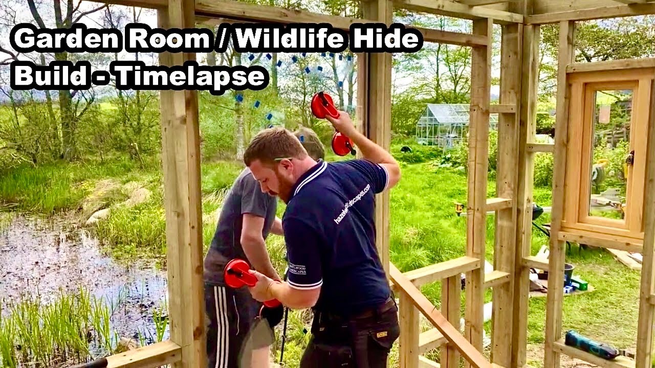 Building a Bespoke Garden Room / Wildlife Hide in Scotland  - Timelapse - 4K
