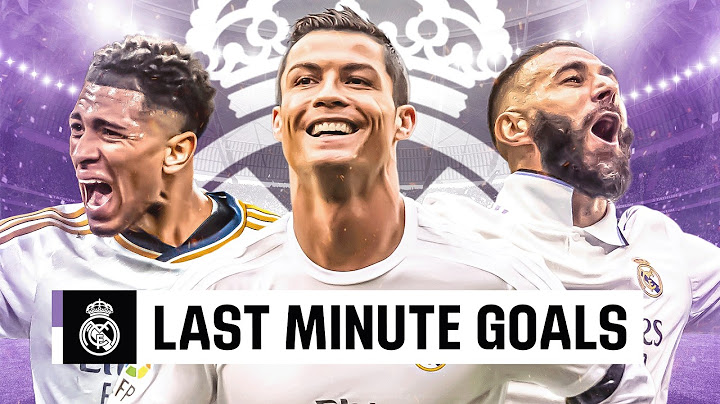¡Los GOLES del REAL MADRID en LALIGA en los MINUTOS FINALES!