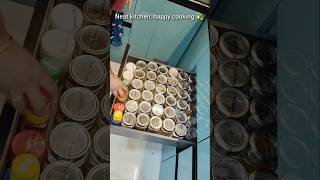 Neat kitchen, happy cookingSmall kitchen organization changes make a big differenc😍#Kitchen#SpiceJar