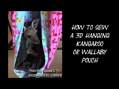 Comment coudre une 3D Hanging kangourou ou Wallaby Pochette