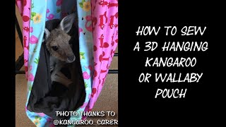 How To Sew A 3D Hanging Kangaroo Or Wallaby Pouch