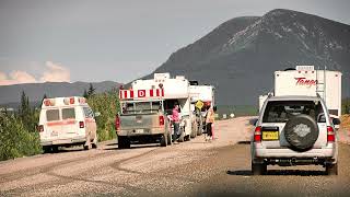 20150628 Day 21; Photo Slideshow Alcan Hwy 1 Cottonwood Park, Yukon, Canada to Tok, AK USA; 4k