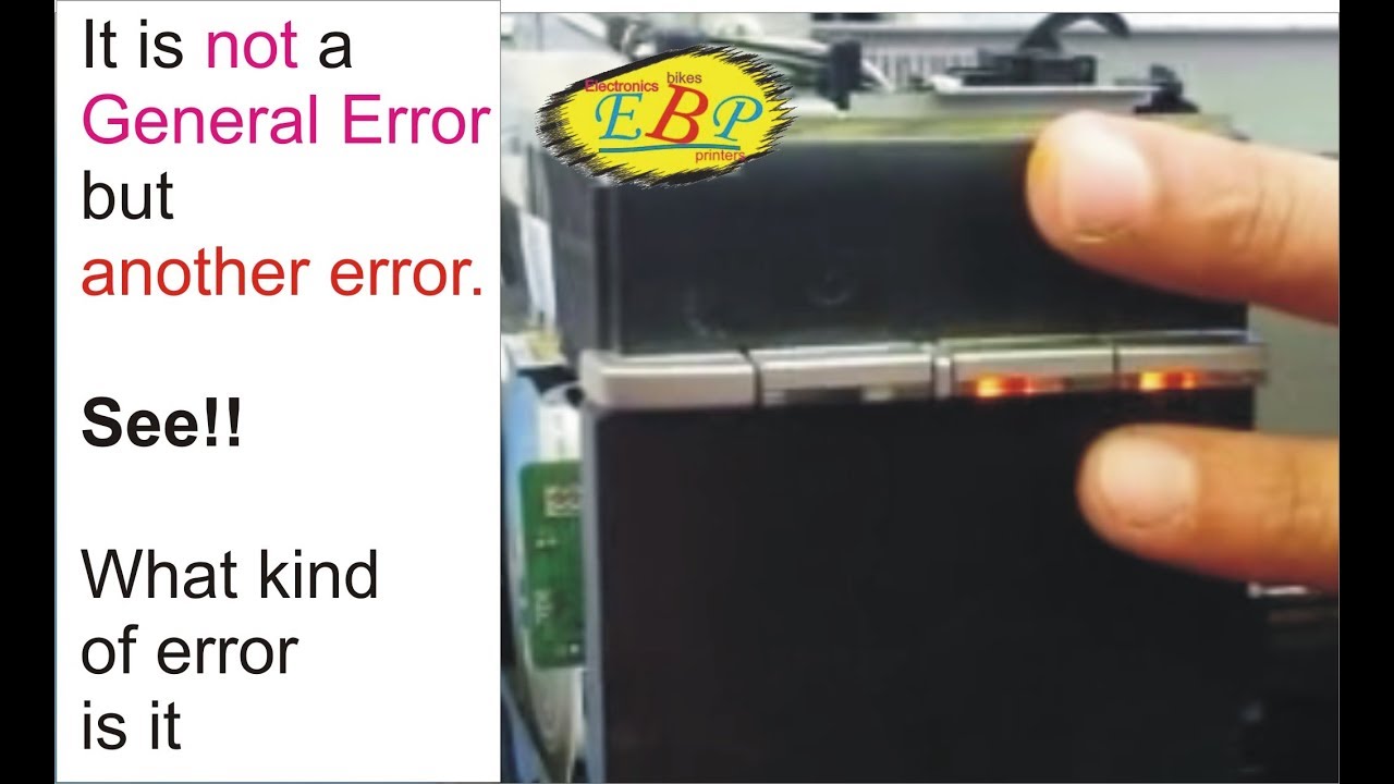 Epson T60 Not General Error See What Kind Of Error Is It Remove Fix Solve Clear This Youtube