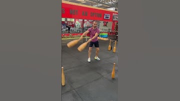 Indian clubs - swing with clubs from order position