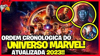 CRONOLOGIA DO UNIVERSO MARVEL 2023!! ATUALIZADA COM TODOS OS FILMES E SÉRIES EM ORDEM CRONOLÓGICA!!!