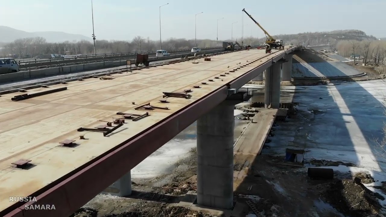 Строительство моста в самаре