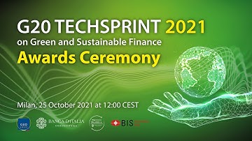 G20 TechSprint 2021 on sustainable finance Awards Ceremony - 25 October 2021 – 12:00 pm