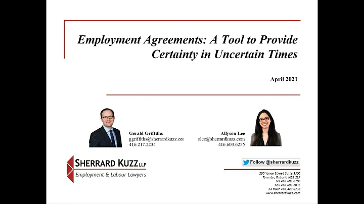 Employment Agreements: A Tool to Provide Certainty...