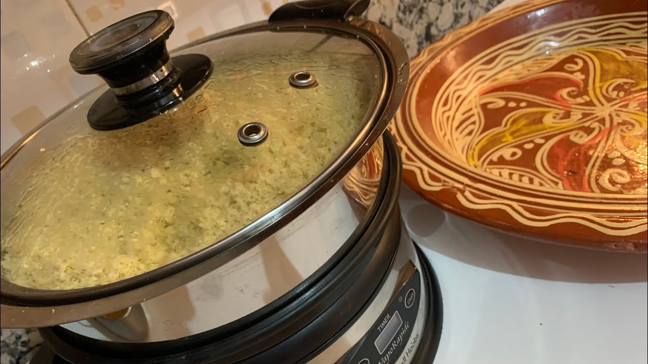 كسكسو بآلة الطبخ بالبخار سهل التحضير