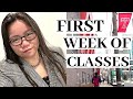 COLLEGE VLOG: my first week of classes for spring semester