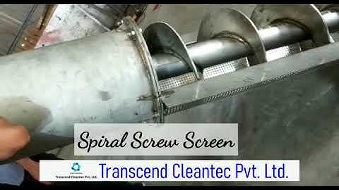 Spiral Screw Screen | Transcend Cleantec Pvt. Ltd.